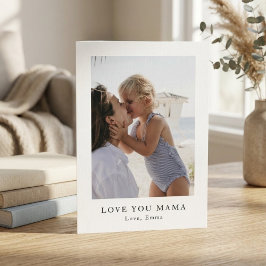 Personalized Love You Mama Photo | Custom Feiertagskarte