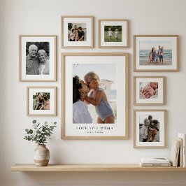 Personalized Love You Mama Photo Poster | Custom 