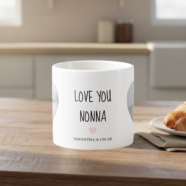 Personalized Love You Nonna | Custom Grandma Gift Espressotasse (Von Creator hochgeladen)