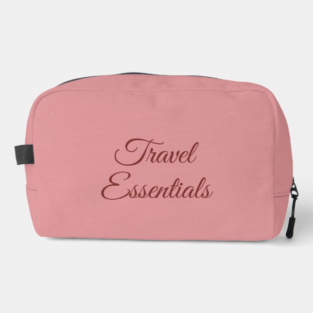 Personalized Luxury Deluxe Travel Kit Waschbeutel (Vorderseite)