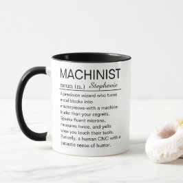 Personalized Machinist Definition Tasse