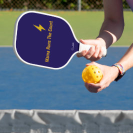 Personalized Mama Runs The Court Pickleball Mom Pickleball Schläger