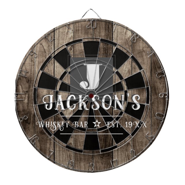 Personalized Man Cave Custom Bar Name Dartscheibe (vorne)
