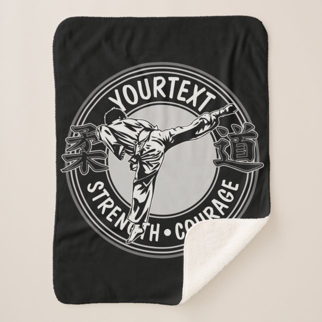 Personalized Martial Arts JUDO Japan Kampf Sport Sherpadecke (Vorderseite)