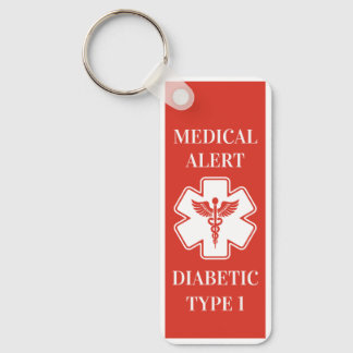 Personalized Medical Alert Diabeties ICE Emergency Schlüsselanhänger