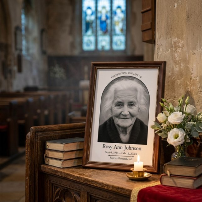 Personalized Memorial Funeral Photo Poster (Von Creator hochgeladen)