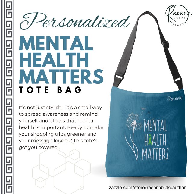 Personalized Mental Health Matters Tote Bag Tragetaschen Mit Langen Trägern (Von Creator hochgeladen)