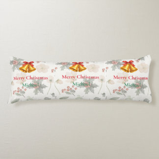 Personalized Merry Christmas Long Body Pillow Seitenschläferkissen