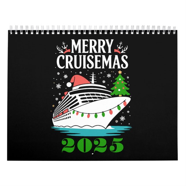 Personalized Merry Cruisemas Cruise Ship Family  Kalender (Titelbild)