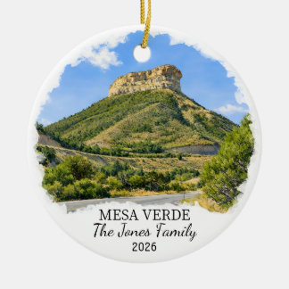 Personalized Mesa Verde National Park, Colorado Keramik Ornament