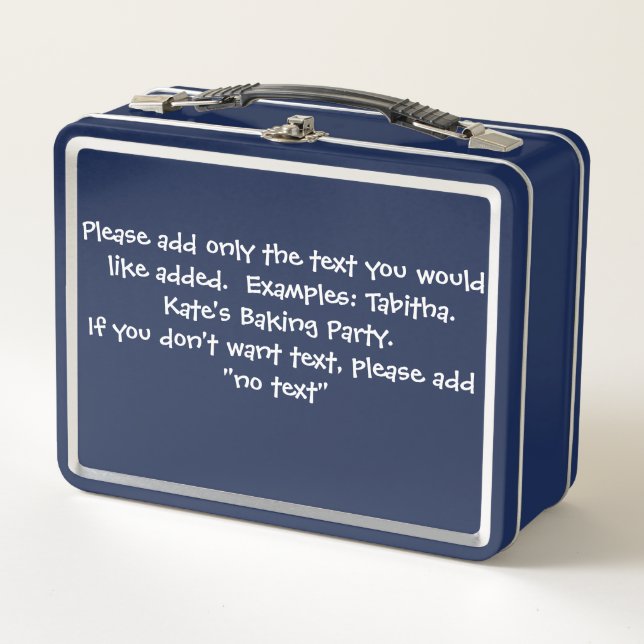 Personalized Metal Lunchbox - Ideal for Field Trip (Vorderseite)