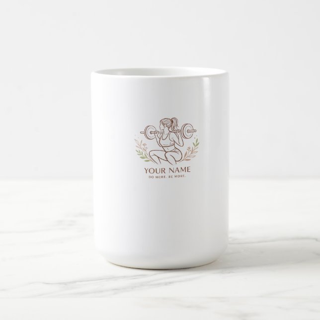 Personalized Minimal Line Art Mug Kaffeetasse (Mittel)