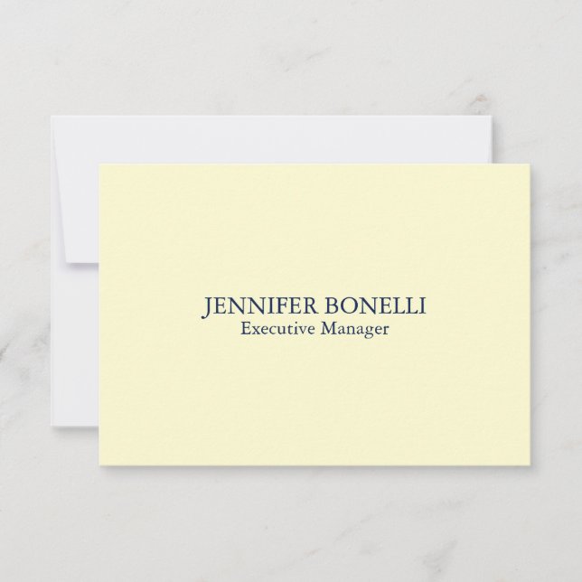 Personalized minimalist add your name cream color RSVP karte (Vorderseite)