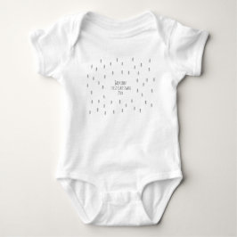 Personalized Minimalist Boho Baby Bodysuit Strampler