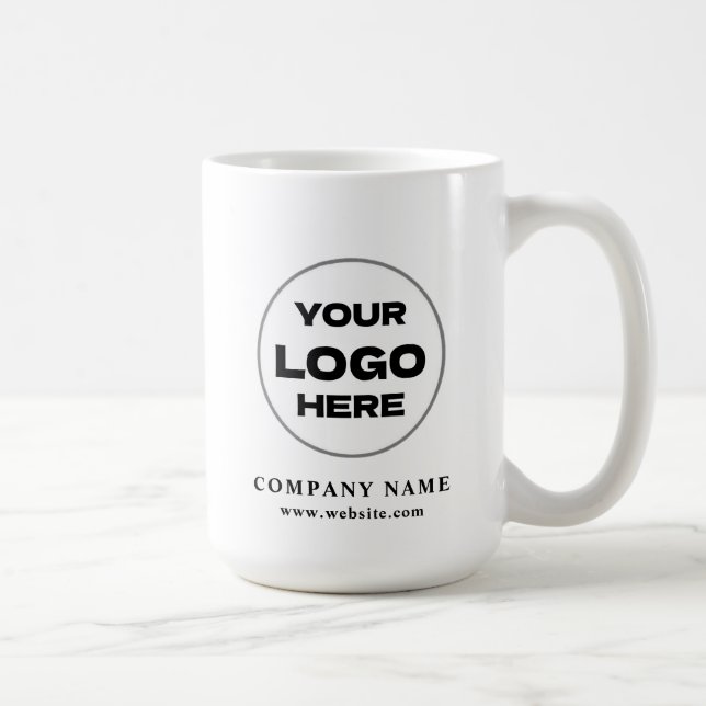 Personalized Modern Business Logo Promotional Swag Kaffeetasse (Rechts)