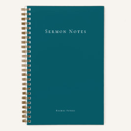 Personalized Modern Sermon Church Notizbuch