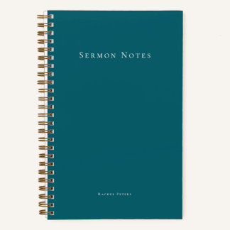 Personalized Modern Sermon Church Notizbuch