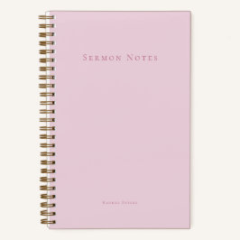 Personalized Modern Sermon Church Notizbuch