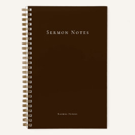 Personalized Modern Sermon Church Notizbuch
