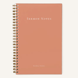 Personalized Modern Sermon Church Notizbuch