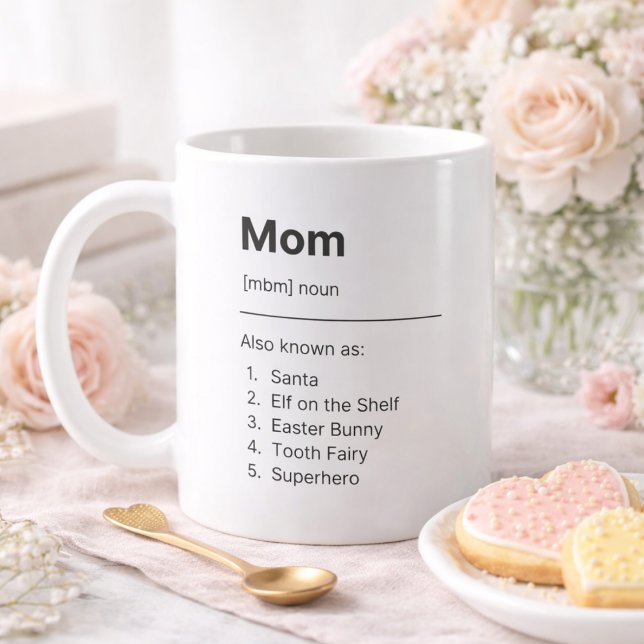 Personalized Mom Definition Photo Mug Kaffeetasse (Von Creator hochgeladen)