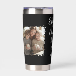 Personalized Mom Name Est. Chocolate Lover Photos Thermobecher