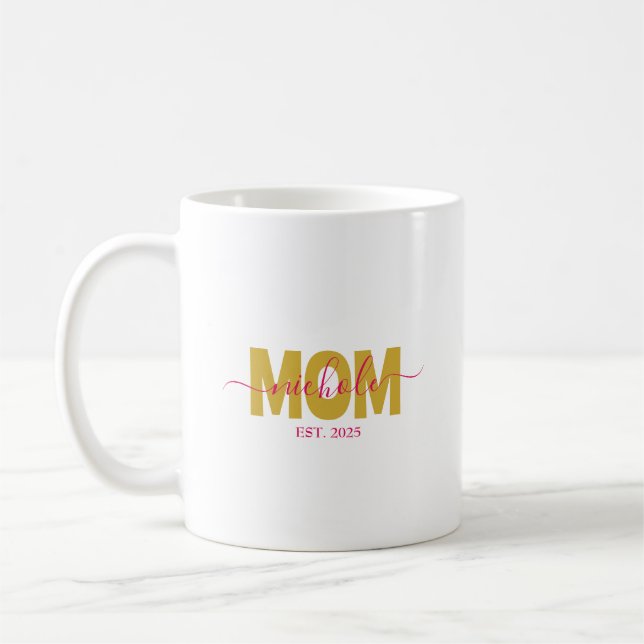PERSONALIZED MOM TO BE KAFFEETASSE (Links)