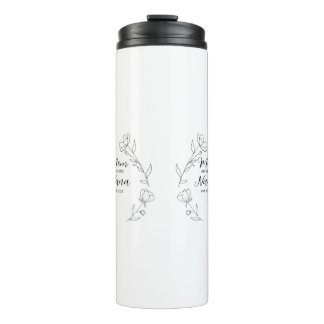 Personalized Mom to Nana Year Wildflower Mug Thermosbecher