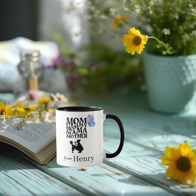 Personalized Mom Typography Mug Tasse (Von Creator hochgeladen)
