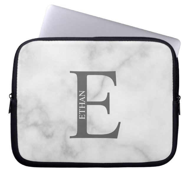 Personalized Monogram and Name Laptop Sleeve (Vorderseite)