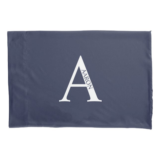Personalized Monogram and Name Pillow Case Kissenbezug (Vorderseite)