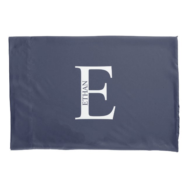Personalized Monogram and Name Pillow Case Kissenbezug (Vorderseite)
