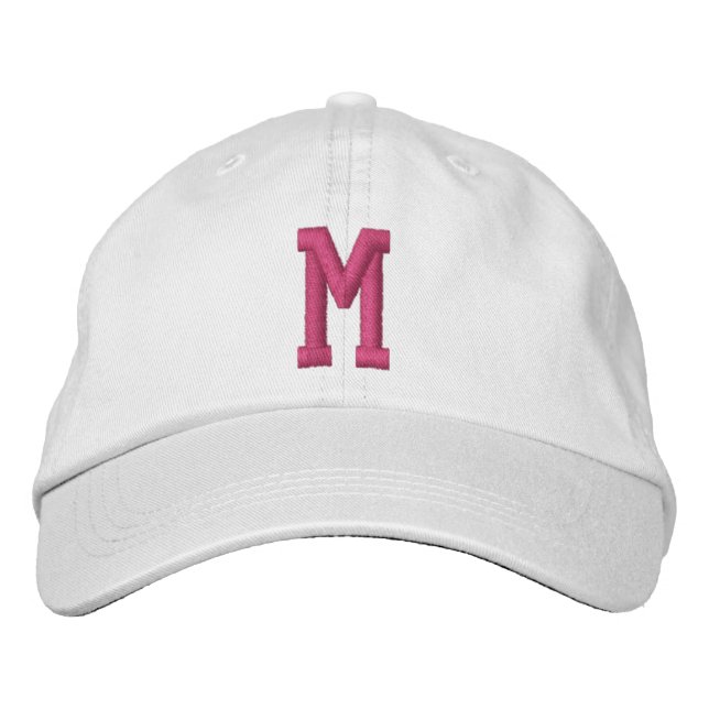 Personalized Monogram Bold Initial Bestickte Baseballkappe (Vorderseite)