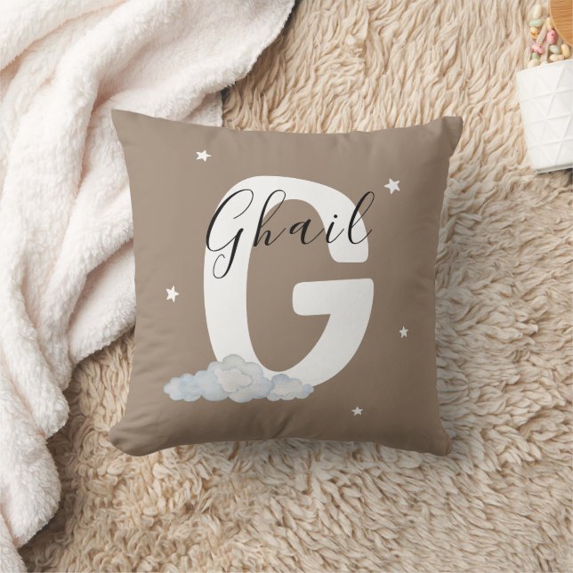 Personalized Monogram G Initial Decorative Throw Kissen (Decke)