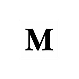 Personalized Monogram Initial Single Letter Custom Gummistempel