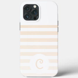 Personalized Monogram Minimal Striped Modern Desig Case-Mate iPhone Hülle