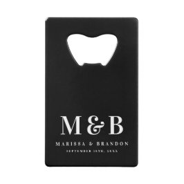 Personalized Monogrammed Initials Wedding Favors Geldbeutel Flaschenöffner