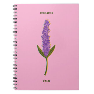 Personalized Monthly Serenity Journal Minimalist Notizblock