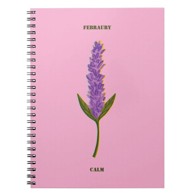 Personalized Monthly Serenity Journal Minimalist  Notizblock (Vorderseite)