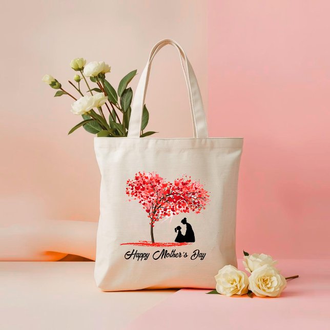 Personalized Mother & Daughter Love Tote Bag Tragetasche (Von Creator hochgeladen)