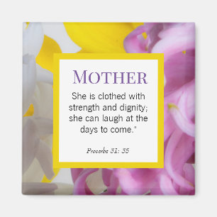 Personalized Mother Day Bibel Skriptures Magnet