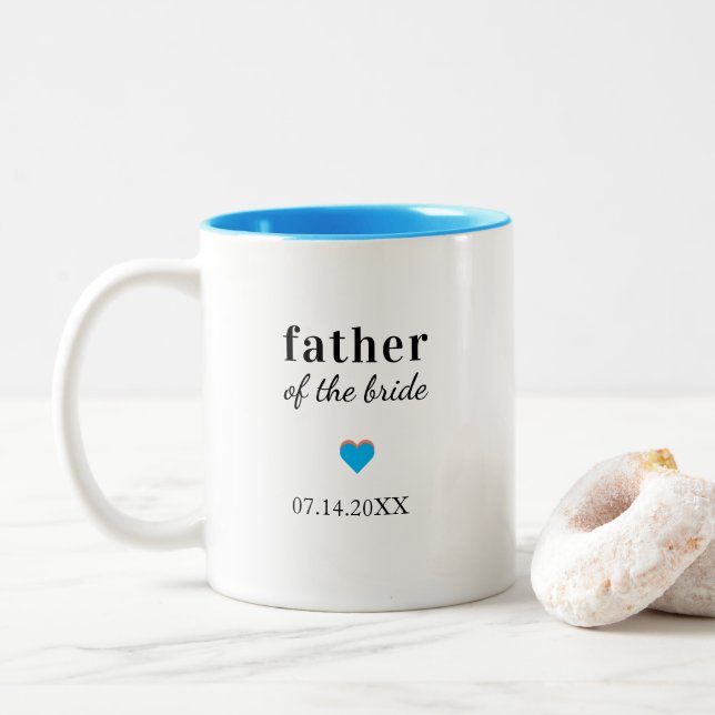 Personalized Mother of the Groom Zweifarbige Tasse (Mit Donut)