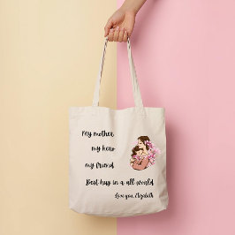 Personalized Mother's Day Mom's Hug Tote Bag Tragetasche