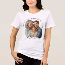 personalized mother's day photo  Tri-Blend shirt