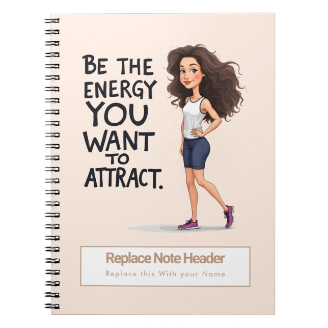 Personalized Motivational Notebook Notizblock (Vorderseite)