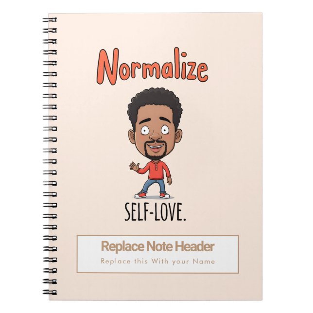 Personalized Motivational Notebook Notizblock (Vorderseite)