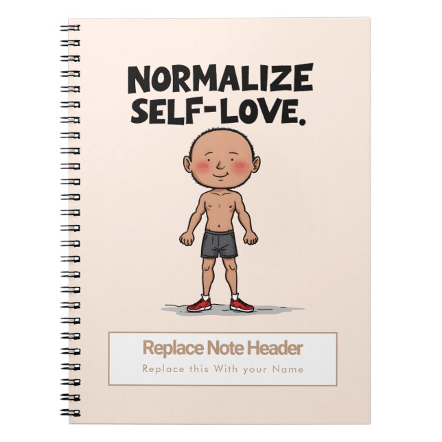 Personalized Motivational Notebook Notizblock (Vorderseite)