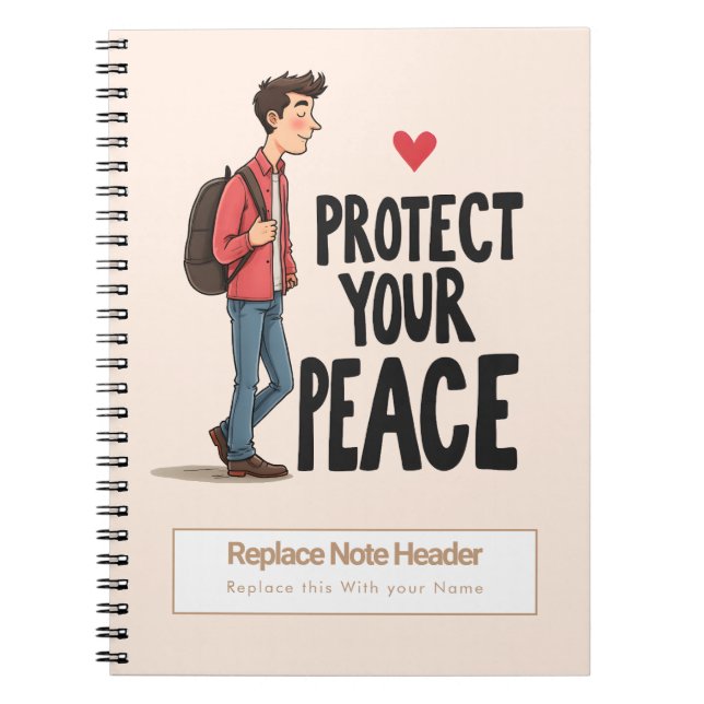 Personalized Motivational Notebook Notizblock (Vorderseite)