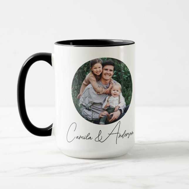 Personalized mug for dad with photo with dad. tasse (Links)