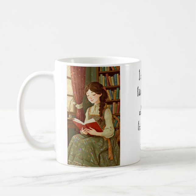 Personalized Mug "Literary Girl" Kaffeetasse (Links)